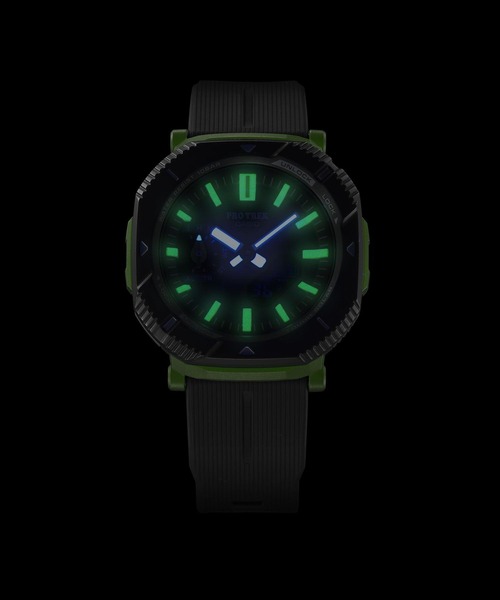 PRO TREK（プロトレック）の「PRO TREK×日本自然保護協会×かえるのピクルスコラボレーションモデル / Hiker Line / PRJ-B001NJ-3JR（アナログ腕時計・メンズ・ダークグリーン・FREE）」の12枚目の写真