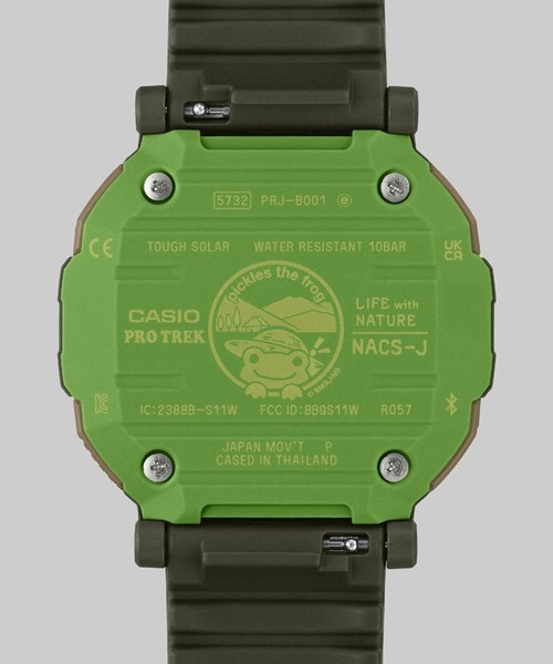 PRO TREK（プロトレック）の「PRO TREK×日本自然保護協会×かえるのピクルスコラボレーションモデル / Hiker Line / PRJ-B001NJ-3JR（アナログ腕時計・メンズ・ダークグリーン・FREE）」の13枚目の写真