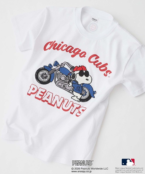 セール】【PEANUTS×MLB】【限定・オリジナルデザイン】KIDS Tシャツ
