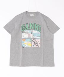 GANNI | GANNI Basic Cotton Jersey Bear Comic Teddy(Tシャツ/カットソー)