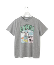 GANNI | 【GANNI(ガニー)】Basic Cotton Jersey Bear Comic Teddy(Tシャツ/カットソー)