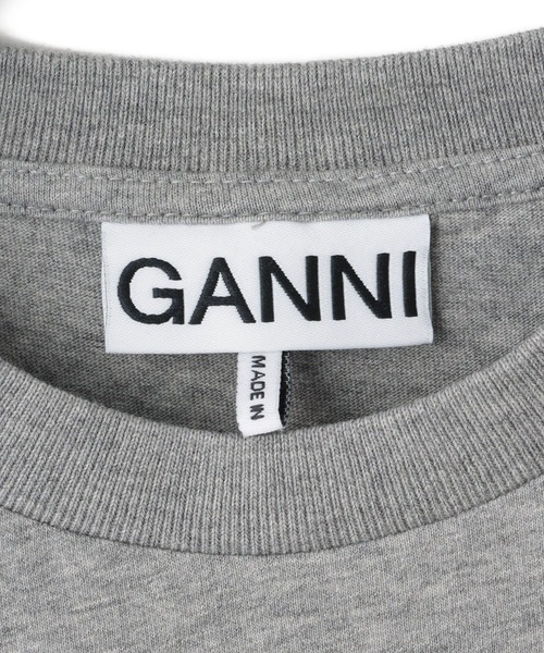 GANNI（ガニー）の「【GANNI(ガニー)】Basic Cotton Jersey Bear Comic Teddy（Tシャツ/カットソー・レディース・チャコールグレー/グレー・S）」の6枚目の写真