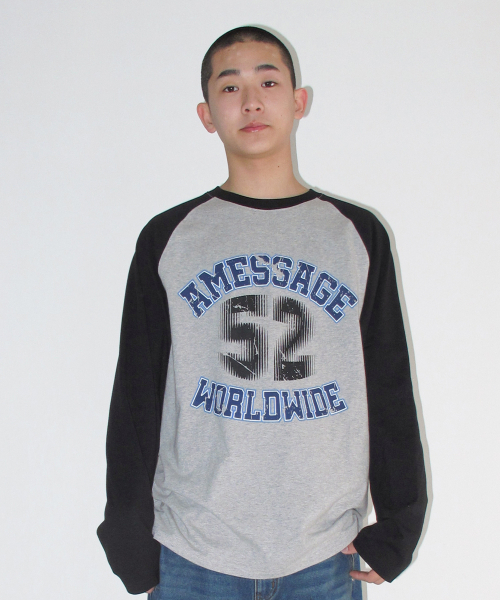 AMESWORLDWIDE(アメスワールドワイド)の「VINTAGE 52 RAGLAN LS TEE BLACK(Tシャツ/カットソー・レディース・その他・LARGE/SMALL/MEDIUM)」の3枚目の写真