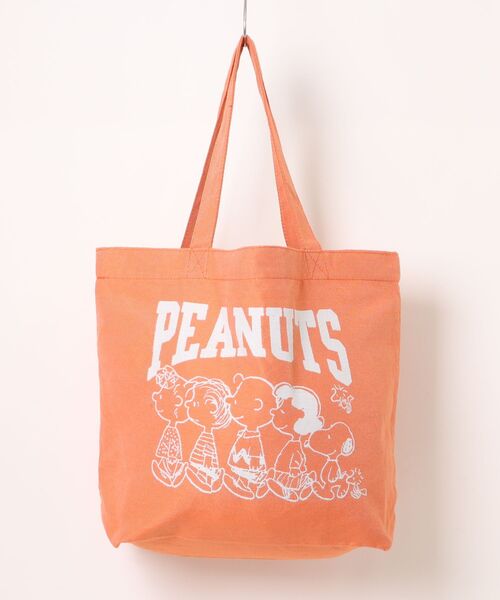 PEANUTS（ピーナッツ）の「PEANUTS ジャガードトートバッグ（トートバッグ・レディース・スミクロ/オレンジ/イエロー/アイボリー/ブラック/ブルー/ピンク・FREE）」の8枚目の写真