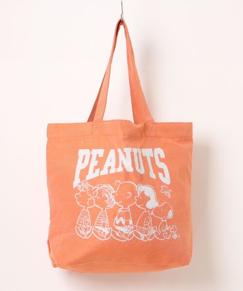 PEANUTS（ピーナッツ）の「PEANUTS ジャガードトートバッグ（トートバッグ・レディース・スミクロ/オレンジ/イエロー/アイボリー/ブラック/ブルー/ピンク・FREE）」の12枚目の写真