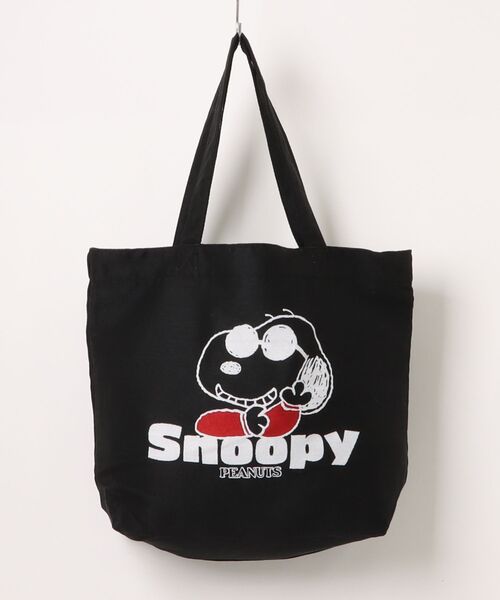 PEANUTS（ピーナッツ）の「PEANUTS ジャガードトートバッグ（トートバッグ・レディース・スミクロ/オレンジ/イエロー/アイボリー/ブラック/ブルー/ピンク・FREE）」の13枚目の写真