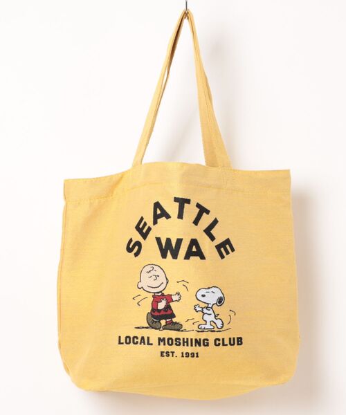 PEANUTS（ピーナッツ）の「PEANUTS ジャガードトートバッグ（トートバッグ・レディース・スミクロ/オレンジ/イエロー/アイボリー/ブラック/ブルー/ピンク・FREE）」の15枚目の写真