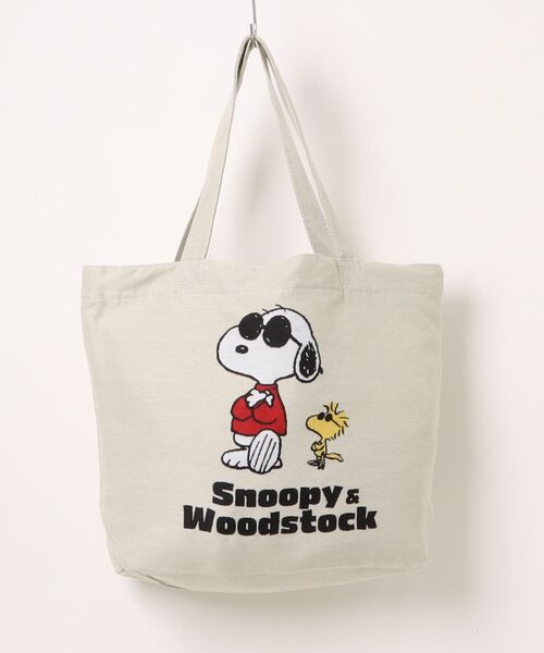 PEANUTS（ピーナッツ）の「PEANUTS ジャガードトートバッグ（トートバッグ・レディース・スミクロ/オレンジ/イエロー/アイボリー/ブラック/ブルー/ピンク・FREE）」の16枚目の写真