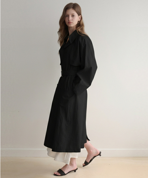 LENAV(ルナブ)の「esy dolman trench cape coat (black)(トレンチコート・レディース・その他・FREE)」の1枚目の写真