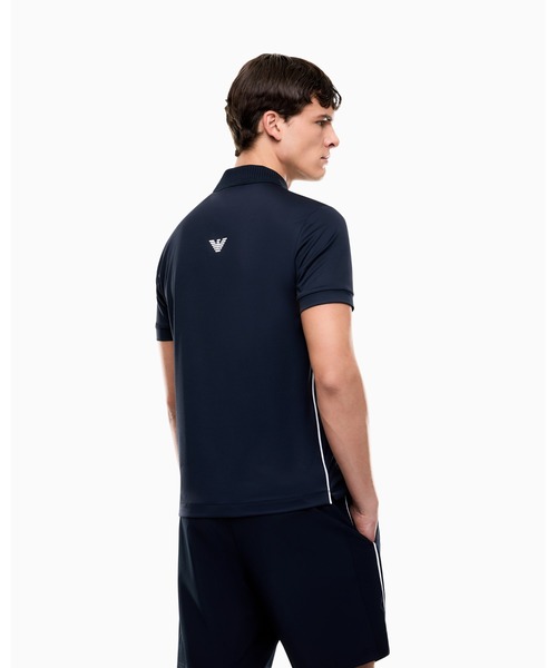 EMPORIO ARMANI EA7(エンポリオアルマーニイーエーセブン)の「【エンポリオ アルマーニ EA7】Tennis Pro ポロシャツ VENTUS7テクニカルファブリック(ポロシャツ・メンズ・ネイビー/ホワイト/ブルー・XX-LARGE/X-LARGE/SMALL/LARGE/MEDIUM)」の4枚目の写真