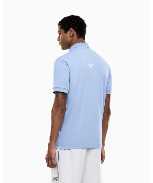EMPORIO ARMANI EA7(エンポリオアルマーニイーエーセブン)の「【エンポリオ アルマーニ EA7】Tennis Pro ポロシャツ VENTUS7テクニカルファブリック(ポロシャツ・メンズ・ネイビー/ホワイト/ブルー・XX-LARGE/X-LARGE/SMALL/LARGE/MEDIUM)」の8枚目の写真
