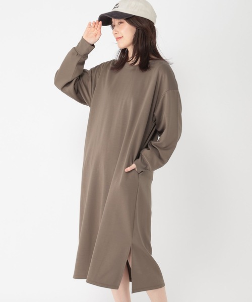 studio CLIP（スタディオクリップ）の「ライトダンボールワンピース（ワンピース・レディース・モカ・FREE）」の6枚目の写真