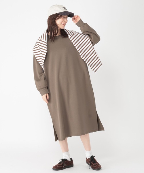 studio CLIP（スタディオクリップ）の「ライトダンボールワンピース（ワンピース・レディース・モカ・FREE）」の9枚目の写真