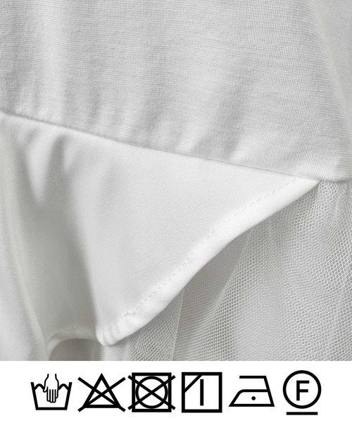 Lo-Fi(ローファイ)の「【WEB限定】切り替えフリルプルオーバー(Tシャツ/カットソー・レディース・チャコールグレー/オフホワイト・M)」の22枚目の写真