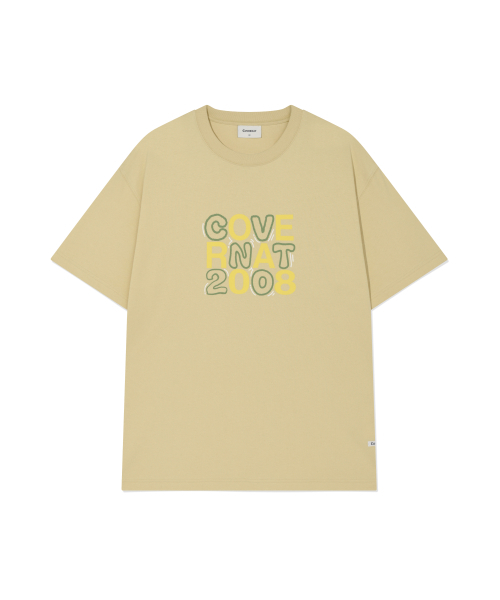 COVERNAT（カバーナット）の「タイポグリッドグラフィックTシャツダスティイエロー（Tシャツ/カットソー・メンズ・その他・SMALL/MEDIUM/LARGE/X-LARGE/X-SMALL）」の2枚目の写真