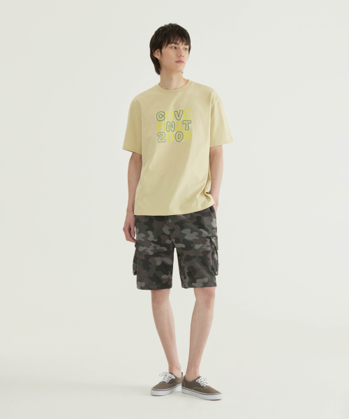 COVERNAT（カバーナット）の「タイポグリッドグラフィックTシャツダスティイエロー（Tシャツ/カットソー・メンズ・その他・SMALL/MEDIUM/LARGE/X-LARGE/X-SMALL）」の4枚目の写真