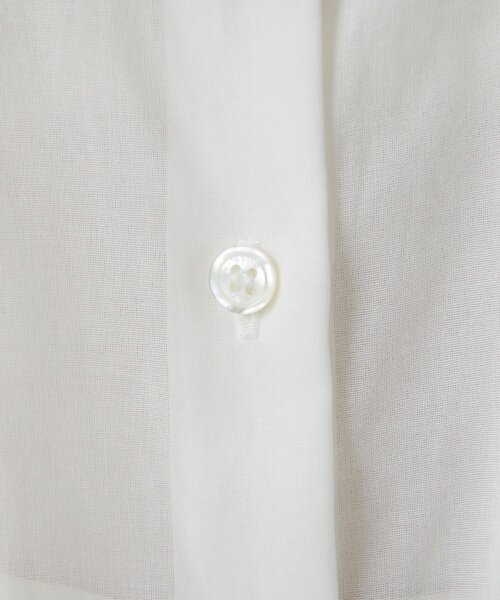 Drawing Numbers（ドローイング ナンバーズ）の「【Drawing Numbers】コットンシースルーブラウス（シャツ/ブラウス・レディース・ブラック/ブラウン/ホワイト・38）」の22枚目の写真