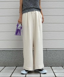 Q | リラックス麻ライクワイドパンツ(その他パンツ)