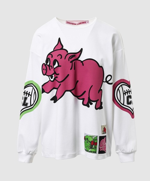 Chopova Lowena(チョポヴァ ロウェナ)の「Screen Print Oversized Jersey Top(Tシャツ/カットソー・レディース・マルチ・S/XS)」の1枚目の写真