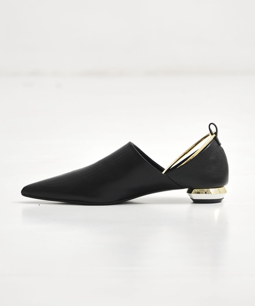 MANA(マナ)の「【MANA/マナ】ankle strap flat shoes/アンクルストラップフラットシューズ(パンプス・レディース・ブラック・40/39/38/37)」の4枚目の写真