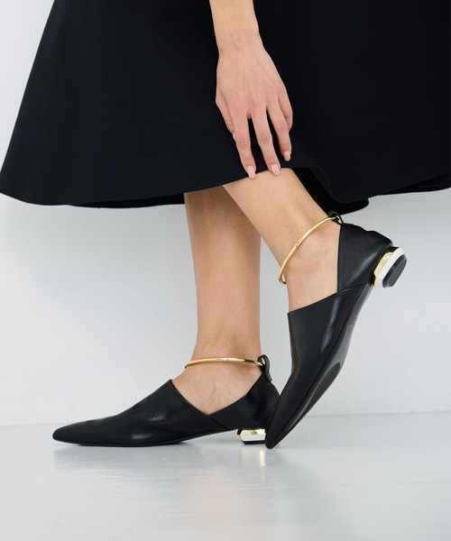 MANA(マナ)の「【MANA/マナ】ankle strap flat shoes/アンクルストラップフラットシューズ(パンプス・レディース・ブラック・40/39/38/37)」の15枚目の写真