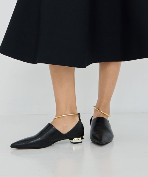 MANA(マナ)の「【MANA/マナ】ankle strap flat shoes/アンクルストラップフラットシューズ(パンプス・レディース・ブラック・40/39/38/37)」の14枚目の写真