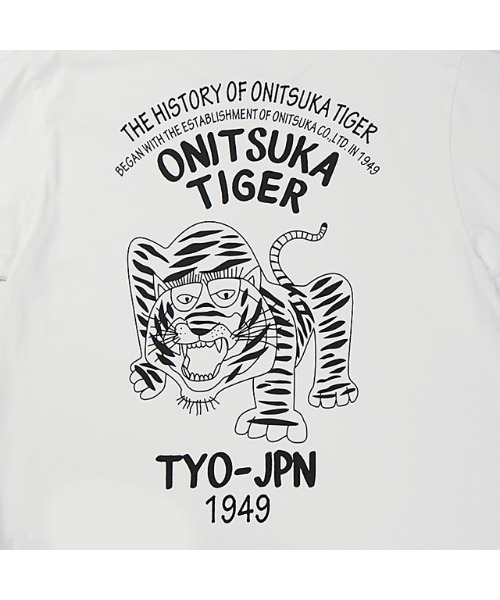 Onitsuka Tiger（オニツカタイガー）の「GRAPHIC TEE / グラフィックティー（Tシャツ/カットソー・レディース・ホワイト/ブラック・L/M/S/XS/XL）」の4枚目の写真