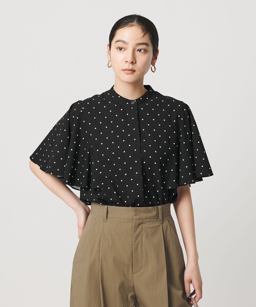 BEAUTY&YOUTH UNITED ARROWS(ビューティーアンドユースユナイテッドアローズ)の「【WEB限定】ドット フリルスリーブブラウス ウォッシャブル(シャツ/ブラウス・レディース・オフホワイト/ブラック/ライム・FREE)」の16枚目の写真