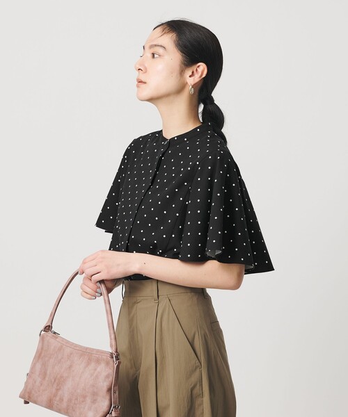BEAUTY&YOUTH UNITED ARROWS(ビューティーアンドユースユナイテッドアローズ)の「【WEB限定】ドット フリルスリーブブラウス ウォッシャブル(シャツ/ブラウス・レディース・オフホワイト/ブラック/ライム・FREE)」の17枚目の写真