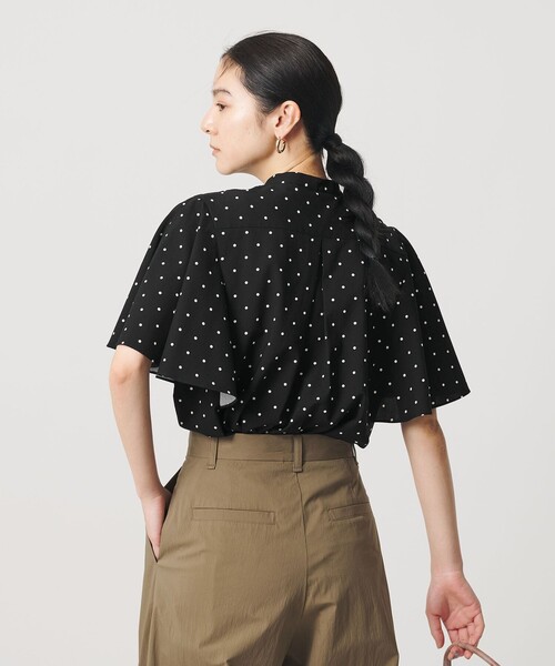 BEAUTY&YOUTH UNITED ARROWS(ビューティーアンドユースユナイテッドアローズ)の「【WEB限定】ドット フリルスリーブブラウス ウォッシャブル(シャツ/ブラウス・レディース・オフホワイト/ブラック/ライム・FREE)」の18枚目の写真