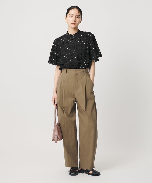 BEAUTY&YOUTH UNITED ARROWS(ビューティーアンドユースユナイテッドアローズ)の「【WEB限定】ドット フリルスリーブブラウス ウォッシャブル(シャツ/ブラウス・レディース・オフホワイト/ブラック/ライム・FREE)」の19枚目の写真