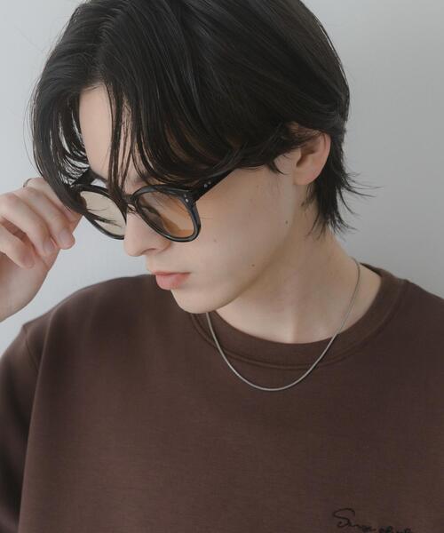 SENSE OF PLACE by URBAN RESEARCH（センスオブプレイスバイアーバンリサーチ）の「ボストンサングラス（サングラス・メンズ・ブラック/ベージュ・ONE）」の2枚目の写真