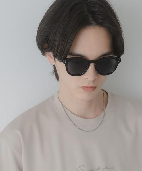 SENSE OF PLACE by URBAN RESEARCH（センスオブプレイスバイアーバンリサーチ）の「ボストンサングラス（サングラス・メンズ・ブラック/ベージュ・ONE）」の3枚目の写真