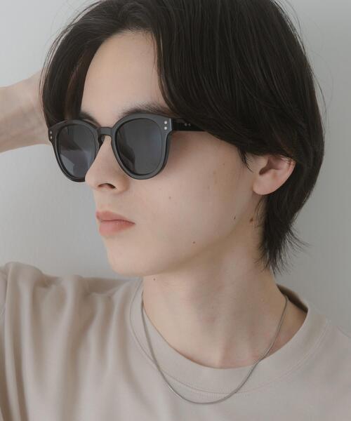 SENSE OF PLACE by URBAN RESEARCH（センスオブプレイスバイアーバンリサーチ）の「ボストンサングラス（サングラス・メンズ・ブラック/ベージュ・ONE）」の5枚目の写真