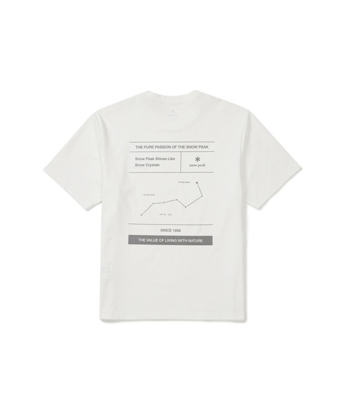 Snow Peak(スノーピーク)の「Snow Peak / Regen Quick-Dry Graphic S/S T-Shirt リジェネ クイックドライグラフィック S/S T シャツ 海外限定(Tシャツ/カットソー・メンズ・オフホワイト/ブラック/ダークカーキ・M/L/XL/2XL)」の13枚目の写真