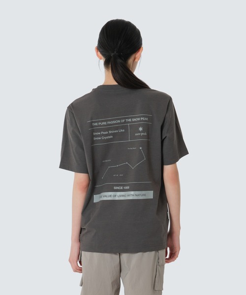 Snow Peak（スノーピーク）の「Snow Peak / Regen Quick-Dry Graphic S/S T-Shirt リジェネ クイックドライグラフィック S/S T シャツ 海外限定（Tシャツ/カットソー・メンズ・オフホワイト/ブラック/ダークカーキ・M/L/XL/2XL）」の18枚目の写真