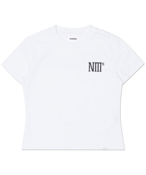 NOMANUAL（NOMANUAL）の「TWO FACE LOGO T-SHIRT (WOMAN) - WHITE（Tシャツ/カットソー・レディース・その他・LARGE/MEDIUM/SMALL）」の2枚目の写真