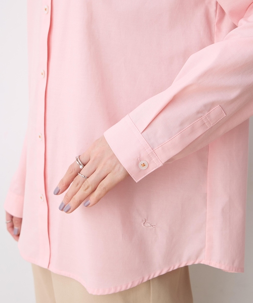 DECOY SINCE 1981（デコイシンスイチキュウハチイチ）の「レギュラーカラーシャツブラウス【綿100％・シワになりにくい】（シャツ/ブラウス・レディース・ブルー/ピンク/ネイビー・9号/11号/13号/15号/17号）」の17枚目の写真