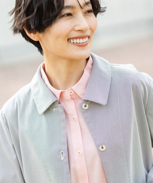 DECOY SINCE 1981（デコイシンスイチキュウハチイチ）の「レギュラーカラーシャツブラウス【綿100％・シワになりにくい】（シャツ/ブラウス・レディース・ブルー/ピンク/ネイビー・9号/11号/13号/15号/17号）」の20枚目の写真