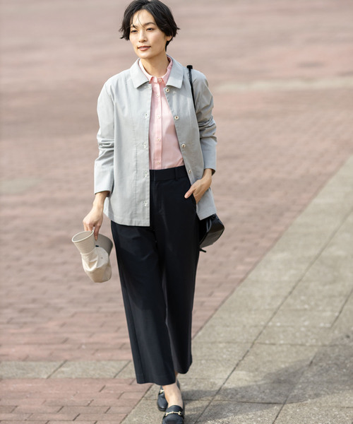 DECOY SINCE 1981（デコイシンスイチキュウハチイチ）の「レギュラーカラーシャツブラウス【綿100％・シワになりにくい】（シャツ/ブラウス・レディース・ブルー/ピンク/ネイビー・9号/11号/13号/15号/17号）」の21枚目の写真