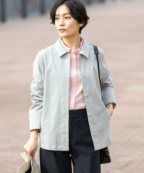 DECOY SINCE 1981（デコイシンスイチキュウハチイチ）の「レギュラーカラーシャツブラウス【綿100％・シワになりにくい】（シャツ/ブラウス・レディース・ブルー/ピンク/ネイビー・9号/11号/13号/15号/17号）」の22枚目の写真