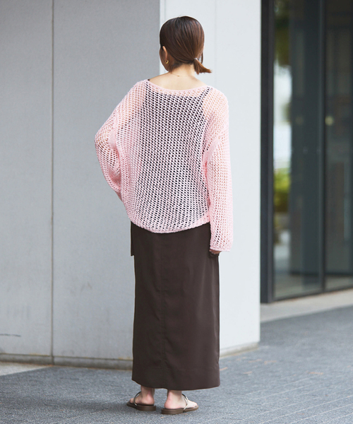 IENA（イエナ）の「ハイツイストペンシルロングスカート（スカート・レディース・ブラウン/ネイビー・34/38/36）」の13枚目の写真