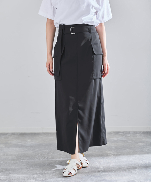 IENA（イエナ）の「ハイツイストペンシルロングスカート（スカート・レディース・ブラウン/ネイビー・34/38/36）」の15枚目の写真