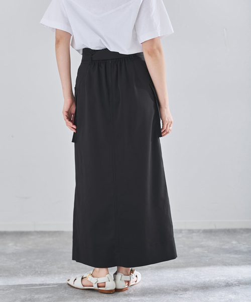 IENA（イエナ）の「ハイツイストペンシルロングスカート（スカート・レディース・ブラウン/ネイビー・34/38/36）」の17枚目の写真