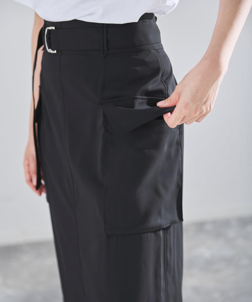 IENA（イエナ）の「ハイツイストペンシルロングスカート（スカート・レディース・ブラウン/ネイビー・34/38/36）」の18枚目の写真