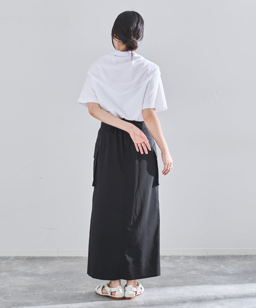 IENA（イエナ）の「ハイツイストペンシルロングスカート（スカート・レディース・ブラウン/ネイビー・34/38/36）」の21枚目の写真