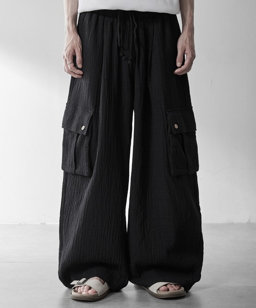RUUBON】soft texture cargo pants / ソフトテクスチャーカーゴパンツ