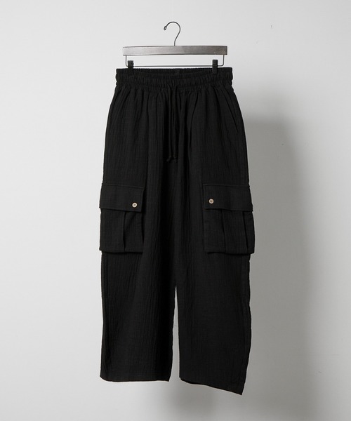 RUUBON（ルーボン）の「【RUUBON】soft texture cargo pants  /  ソフトテクスチャーカーゴパンツ（カーゴパンツ・メンズ・ブラック/カーキ・S/L/M）」の20枚目の写真