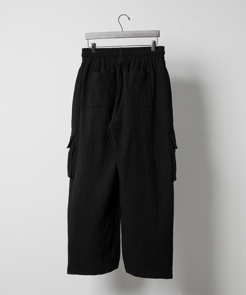 RUUBON（ルーボン）の「【RUUBON】soft texture cargo pants  /  ソフトテクスチャーカーゴパンツ（カーゴパンツ・メンズ・ブラック/カーキ・S/L/M）」の21枚目の写真