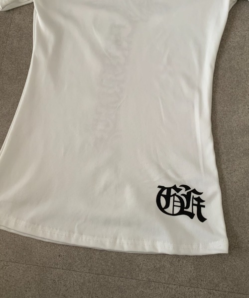 lilful(リルフル)の「【26年春夏新作】裾ワンポイント バックプリント 半袖Tシャツ(Tシャツ/カットソー・レディース・ホワイト・F)」の8枚目の写真